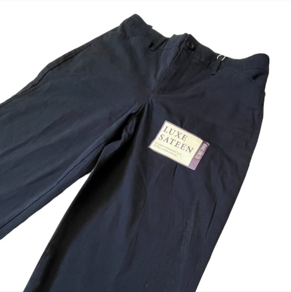 NWT Gloria Vanderbilt Khaki Unltd Straight Leg Dress Pants Size 6 Navy Blue - Picture 5 of 10